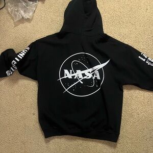 NASA Black Hoodie for Men